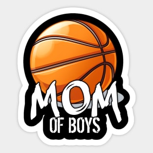 Mom Of Boys Basketball Sticker